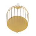 Miniatyrbillede 3 af 8: Fuglebur Kosmetik Organizer Guld Pladsbesparende Jern Unik Multifunktionel Fuglebur Sminke Stativ til Badeværelse Enkeltlags