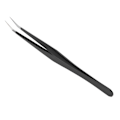 Miniatyrbillede 2 af 8: Professionelle øjenvippepincet Rustfrit stål Øjenvippeforlængelser Podning Makeupværktøj Sort 12,5 cm / 4,9 tommer