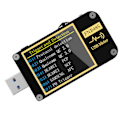 Miniatyrbillede 8 af 8: 9-bens USB-spændingsmåler Skærm Vendfunktion Gravity Sensor Multifunktionel USB Amperemeter Tester FNB48