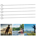 Miniatyrbillede 7 af 8: Rustfrit Stål Fiskeøjne Pins Lang Nål Flatlock Bargain Tilbehør (50mm)