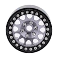 Pikkukuva 4 / 8: 4 kpl 1:10 RC-kiipeilyauton metallipyörän navat auton renkaat sopivat Axial SCX10 / SCX10II / 90046 / 90047 Musta ja hopea
