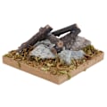 Miniatyrbilde 2 av 8: Dukkehust Miniatyr Hage Scene Bål Tre Simulering Bål Modell Leketilbehør Bål