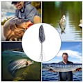 Miniatyrbillede 5 af 8: 2 stk kunstig frø-formet lure bundskæg lokker agn med kroge fiskeudstyr tilbehør3#