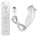 Miniatyrbilde 1 av 8: Fjernkontroll og Nunchuck Controller Set Combo kompatibel for klassiske spill