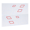 Pikkukuva 8 / 8: 100x38cm Auton sivutarra PVC-tarra DIY Urheilullinen tyyli Koristelu Autokilpailu Tarvikkeet Valkoinen Punainen