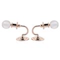 Miniatyrbillede 5 af 8: 2 stk. Alloy Væghængt Lampe Model Dekoration Display Lampe til 1:12 Dukkehuse Tilbehør