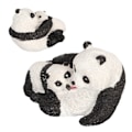 Miniatyrbillede 8 af 8: Panda Statue Simulation Innovativ Dekorativ Håndmalet Mini Panda Figur til Udendørs Have Hjem Bil