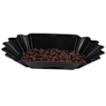 Miniatyrbillede 3 af 8: Fødevarekvalitet PP Plast Kaffe Bønner Prøveskål Display Skål Tallerken Beholder Hjem Køkken Tilbehør Sort