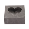 Miniatyrbillede 2 af 8: Grafitform Hjerteform Grafitstøbeform Støbeform til Guld Sølv Messing Kobber Aluminium Zink Raffinering Smeltning
