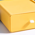 Miniatyrbillede 5 af 5: Stationær opbevaringsboks Skuffedesign Stærk bæreevne Stabelbar Desktop Organizer opbevaringsboks til kontorartikler Gul