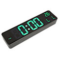 Miniatyrbillede 7 af 8: Digital vækkeur 10in 12/24H Temperaturdisplay Batteridrevet Lydløs Grøn Baggrundsbelyst LED-ur til Kontor i Soveværelset