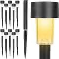 10-Pack Solcellslampor Kompatibel med Trädgård svart black