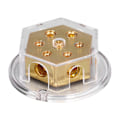 Miniatyrbilde 5 av 8: Distribusjonsblokk jordtråd negativ splitter 2x0 gauge inn 4x4 gauge ut sikringsholder for bilstereo forsterker