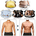 Miniatyrbilde 4 av 4: Kompresjons-Høy Livvidde Trener Menners Kropp Former Slimming Boxer Shorts Undertøy 3XL Svart