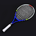 Miniatyrbillede 1 af 8: Slidstærkt enkelt tennisracket til børnetræning (blå)