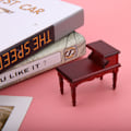 Pikkukuva 7 / 8: 1:12 Nukkekodin Miniatyyrihuonekalut Mini Teepöytä Nukkekodille Sisustuslelut