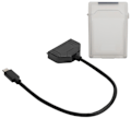 Pikkukuva 2 / 8: TypeC SATA -sovitin 2.5 tuuman USB 3.0 10G SSD HDD -kiintolevyn kaapelin suojakotelo (harmaa)