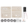 Miniatyrbilde 1 av 8: Elektrisk modellbyggebiler DIY-konstruksjonsbiler Lekebiler Tre Mekaniske modellbiler Kit DIY STEM-leker