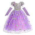Miniatyrbild 1 av 3: Elegant lila Rapunzelklänning för flickor 7-8 år - Karnevaldräkt & Halloween-rollspel