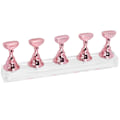 Miniatyrbild 3 av 8: Nail Art Display Övningsställ Magnetisk Nagel Nagelhållare Manikyr Set ToolRose Pink