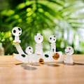 Miniatyrbillede 4 af 7: Halloween lysende træalfer harpiks havefigur mikrolandskab havearbejde dekoration pynt