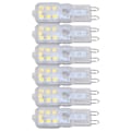 Miniatyrbilde 8 av 8: G9 Glødepære Dimbar Øyevennlig Strømsparende 14 LED 3W Glødepære for Lysekrone Bordlampe 6 stk Hvit Lys 220V