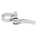 Miniatyrbilde 7 av 8: Sadelstolpe-klemme i aluminiumslegering, hurtigkobling, sadelrørklemme for terrengsykler, 3 cm, sølv
