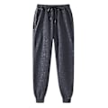 Miniatyrbilde 2 av 5: Avslappede Hip-hop Joggebukser for Menn, Leggings med Polstring, XXL Mørk Grå