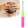 Miniatyrbillede 4 af 8: Hæklenål med låsenål Nål Hårførlængelse Fletning Håndværk Skill Tool Kit M