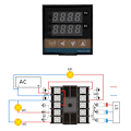 Miniatyrbillede 3 af 8: Digital PID Temperaturregulator HD Digital Display Multi Signal 220V Fuldautomatisk Justerbar Digital PID Termostat
