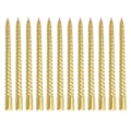 Miniatyrbilde 1 av 8: Twisted Long Candle Soy Wax Røykløs Metallic Twisted Lysestake for Bryllupsfest Gull