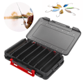 Miniatyrbillede 8 af 8: Multifunktionel PVC Dobbeltlags Lokkeboks Opbevaringsboks Fisketilbehør GrayLure Box