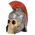 Miniatyrbillede 4 af 8: Harpiks Soldat Skalle Modellering Statue Skelet Skulptur Hjem Desktop Dekoration Ornament Gave