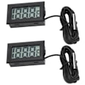 Miniatyrbillede 8 af 8: 2 stk elektronisk digital termometer termostat temperaturmåler 2s Opdatering med ProbeBlack
