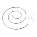 Miniatyrbillede 1 af 8: Tøjstativ Spiral Tørrestativ Rustfrit Stål Roterende Multifunktionelt Tøjstativ til Dyne Sengetøj 2. Generation Foldbar