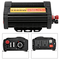 Miniatyrbillede 5 af 8: 12V DC til 110V AC 1500W Bil Auto Spændingstransformator Inverter Converter Billadning