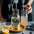 Miniatyrbild 2 av 7: Glaskruka En kopp Set Glas kaffe Mjölkkopp Transparent enkel drickskruka