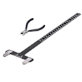 Miniatyrbillede 5 af 8: Bueskydningslineal af aluminiumslegering Recurve/Compound Bow T-formet buemålingsværktøjssæt