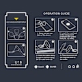 Miniatyrbillede 4 af 5: Foldbar Magnetisk Biltelefonholder 360 Rotation Navigation Beslag Sølv