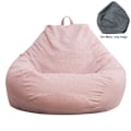 Pikkukuva 7 / 7: Suuri Bean Bag -tuolin peite Soiva väri Yksinkertainen muotoilu Sisätilojen Lazy Lounger -peite aikuisille ja lapsille ilman täytettä