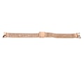 Miniatyrbild 1 av 8: Justerbart klockarmband som andas vikbart spänne Quick Release i rostfritt stål klockband för Mi Band 8 Rose Gold