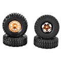 Miniatyrbillede 2 af 8: 4ST 1in 1/24 RC dæk Gummi RC bilhjul Crawler dæk til Axial SCX24 90081 AXI00001 AXI00002 Guld