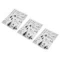 Miniatyrbilde 7 av 8: 3 stk. klare stempel dies transparente forseglingsblokker for scrapbooking dekorasjon kortlaging journalføring vinterdyremønstre