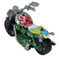 Miniatyrbillede 6 af 8: Mini Motorcykel Model Legering Høj Simulering Fremme Koordination Træk Tilbage Motorcykel Legetøj til Børn Grøn