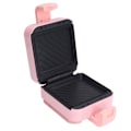 Miniatyrbilde 6 av 8: Rosa mini smørbrødrist 650W Bærbar vaffeljern Elektrisk panini maker AU-kontakt 220V for sovesaler