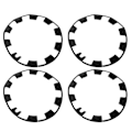 Miniatyrbillede 2 af 8: 40 stk Hjul Fælgskydd Automotive Hub Protection Ring Cover Guard Udskiftning til Tesla Model Y 2021 til 2023