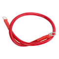 Miniatyrbillede 7 af 8: 4AWG Biltråd Kabel Jordforbindelse Batteri Startkabler Antiflamming 60CM med 2 R ender Blød silikonehylster