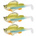 Miniatyrbilde 1 av 8: 3 stk Fat Head Kunstig Agnsvømmere Fiske Agnssett Fiskeutstyr Tilbehør 005