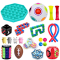 Miniatyrbild 1 av 8: 22-pack sensorisk leksak Push Bubble Toy Klämleksak Antiångest Specialleksakssortiment för barn Vuxna