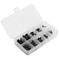 Miniatyrbillede 2 af 8: 150 stk sort nylon skruvesæt isoleret elektronisk komponent forbrugsdel M2 M2.5 M3 M4 M5
